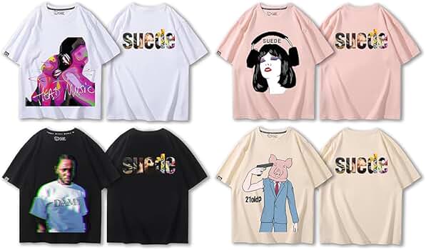 Amazon | [MATTUI] スウェード Tシャツ ロックバンド ブレット